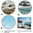 thumbnail image 3 of Designart "Rocky Coastline Rocky Beach painting II" Nautical & Beach Wall Art Print, 3 of 5