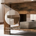 thumbnail image 6 of Yaheetech Lift Top Coffee Table with Hidden Compartment & Open Shelf, Rustic Brown, 6 of 8