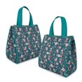thumbnail image 2 of Pioneer Flower Floral Print Pattern Insulated Lunch Bag for Women & Adults,Large Portable Soft Cooler Lunch Bag,Thermal Food Storage Tote with Pearl Cotton,8.66L,8.75x5.75x9.5 Inch, 2 of 6