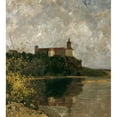 thumbnail image 2 of Adolf Ditscheiner 15x16 Gold Ornate Wood Frame and Double Matted Museum Art Print Titled - Schloss Persenbeug (1897), 2 of 4