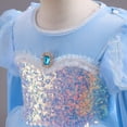 thumbnail image 2 of Robe de Princesse de Glace pour Fille Déguisement Neige Fête Halloween Robe de Bal, 2 of 6