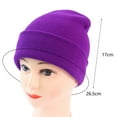 thumbnail image 2 of Prolriy Beanies Hats Men, Men's and Women's Knitting Pullover Hat Warm Wool Hat in Autumn and Winter Solid Fashion Knitting Hat Wool Beanie Winter Hats for Women Watermelon Red, 2 of 6