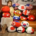 thumbnail image 5 of 51 Styles 10-45cm Country Ball Plush Toys Polandball Pendant Country Balls Countryball Stuffed Doll Children's Day Gift for Kids, 5 of 5
