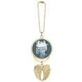 thumbnail image 1 of Graffiti Street Landmark Urban Art Pattern Car Keychain Angel Wing Pendant, 1 of 4