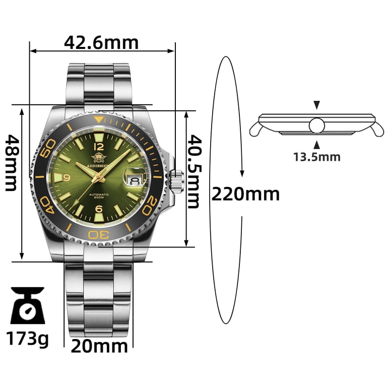 ADDIESDIVE Automatic Dive Watch for Men with NH35A Movement