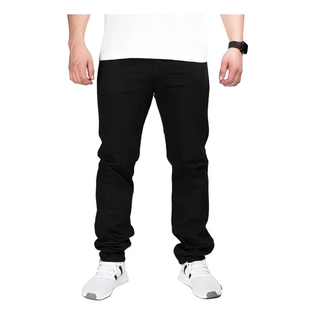 Pantalón De Gabardina Rigida Slim Fit Basico De Hombre