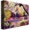 thumbnail image 2 of Trademark Art "Central Park Spring Pond" Canvas Wall Art by David Lloyd Glover, 2 of 5