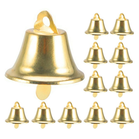 Gymnture christmas 12pcs Decorative Bells Craft Bells Small Bells Ornaments Christmas Tree Bell Pendants DIY Craft Bells