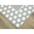 thumbnail image 2 of Garland Rug Polka Dot Frame Silver/White 30"x46" Indoor Accent Rug, 2 of 5