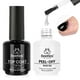 thumbnail image 1 of Set de esmaltes de uñas Beetles Peel Off, base y capa superior, 15 ml, 1 of 7