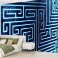 thumbnail image 2 of Peel and Stick Wallpaper Canvas Maze labirynth Modern Art Wall Mural Decor Self Adhesive and Removable 69in x 98in, 2 of 6