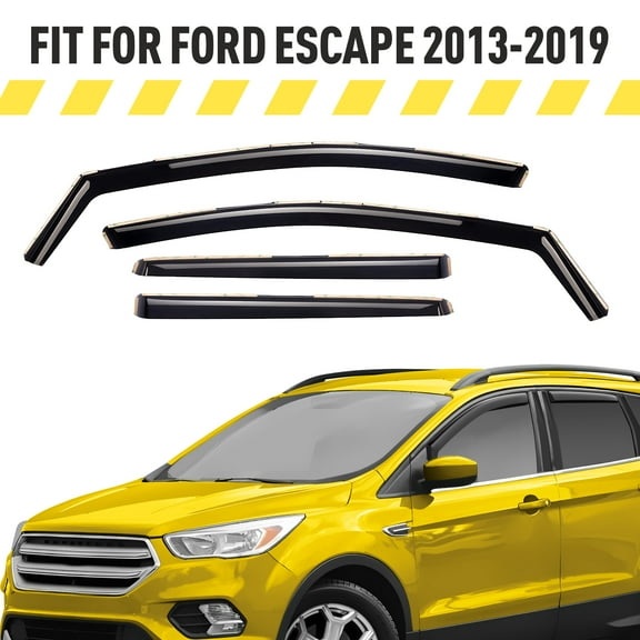 AEROGUYS Extra Durable Window Deflectors in-Channel Window Visors Rain Guards Fit for Ford Escape 2013-2019, Sun Visors, Wind VentVisors, Exterior Car Accessories - 4 pcs. AG0822