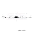 thumbnail image 2 of Cable Chicote Selector Std Compatible Con Chevrolet Cavalier 2.2L 1995 1996 1997 1998 CAHSA Cable Chicote Acelerador, 2 of 6