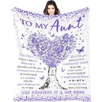 Aunt Blanket, Aunt Gifts from Niece Nephew, Birthday Gifts Ideas for Aunt/Auntie, Unique Soft Women Throw Blanket Gifts for Mothers Day Christmas Thanksgiving Day, to My Best Aunt Blankets 50x60