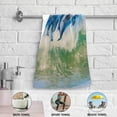 thumbnail image 5 of Summer Dolphins Group Hand Towels, Seascape Blue Sky Kitchen Towel Ultra Soft and Absorbent,Decorative Fingertip Face Towel for Bathroom Hotel, 2 PCS, 28.3"x 14.4", 5 of 5