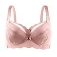 thumbnail image 2 of Nursing Bras Women's Solid Nursing Underwear Thin Hole Cup Breathable Maternity Push Up Sag Bra Maternity Bras for Pregnancy Pink 34, 2 of 4