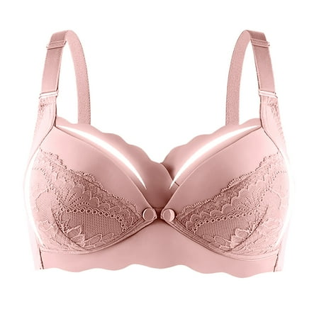 Landzoo Women Solid Color Nursing Underwear Thin Hole Cup Breathable Maternity Bra Push Up Sag Bra Sexy Cozy Elastic Women s Bra