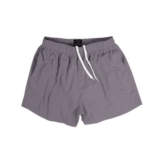 MYJAJAYI Mens Swim Trunks 3" Swim Shorts Quick Dry Beach Shorts with Mesh Lining Light Gray L