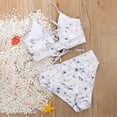 thumbnail image 5 of Daisyyozoid Maillot de Bain une Pièce Femme Mode Sans Taille Imprimé Halter Dentelle Bikini, 5 of 5