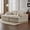 White, variant on Corduroy Double Lounge Chaise Sofa Indoor, Oversized Upholstered Sleeper Cloud Couch, Sectional Deep Seat Loveseat for Living Room, No Assembly Required, Grey