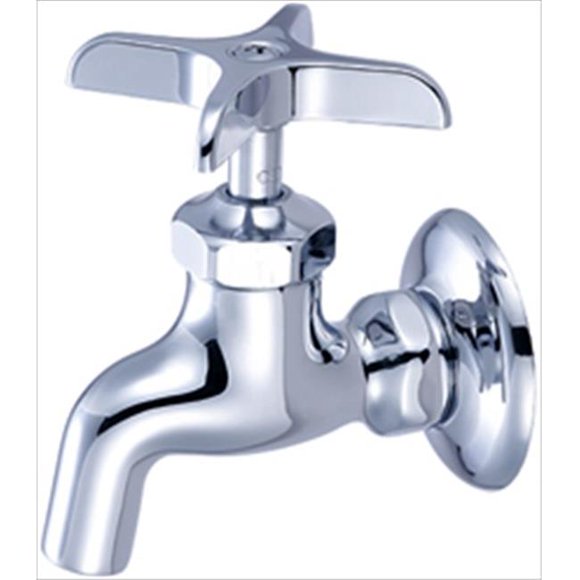 0007.5 Wall Mount Faucet Solid Flange in Chrome