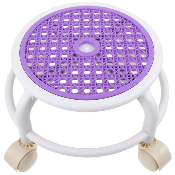 OUNONA Footrest Swivel Low Stool Office Child 35.00X35.00X18.00CM