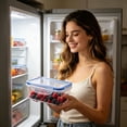 thumbnail image 2 of Hecnuo,Microwaveable Plastic Food Storage Boxes,Rectangular Lunch Containers with Lids,for Storing and Microwaving Lunches, 2 of 6