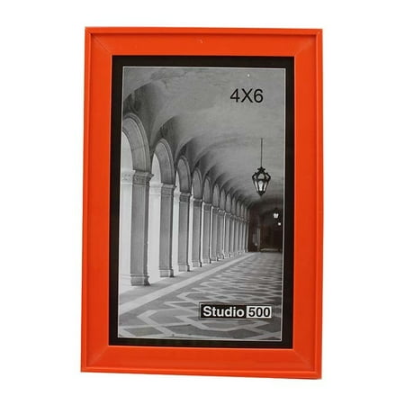 Orange Plastic 4x6 Picture Frame