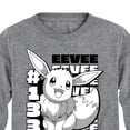 thumbnail image 3 of Pokémon - Happy Eevee Cute - Youth Long Sleeve Graphic T- Shirt, 3 of 5