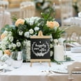 thumbnail image 5 of FRCOLOR Tableau Noir en Bois Autoportant pour Message de Mariage Tableau Noir de Table, 5 of 5