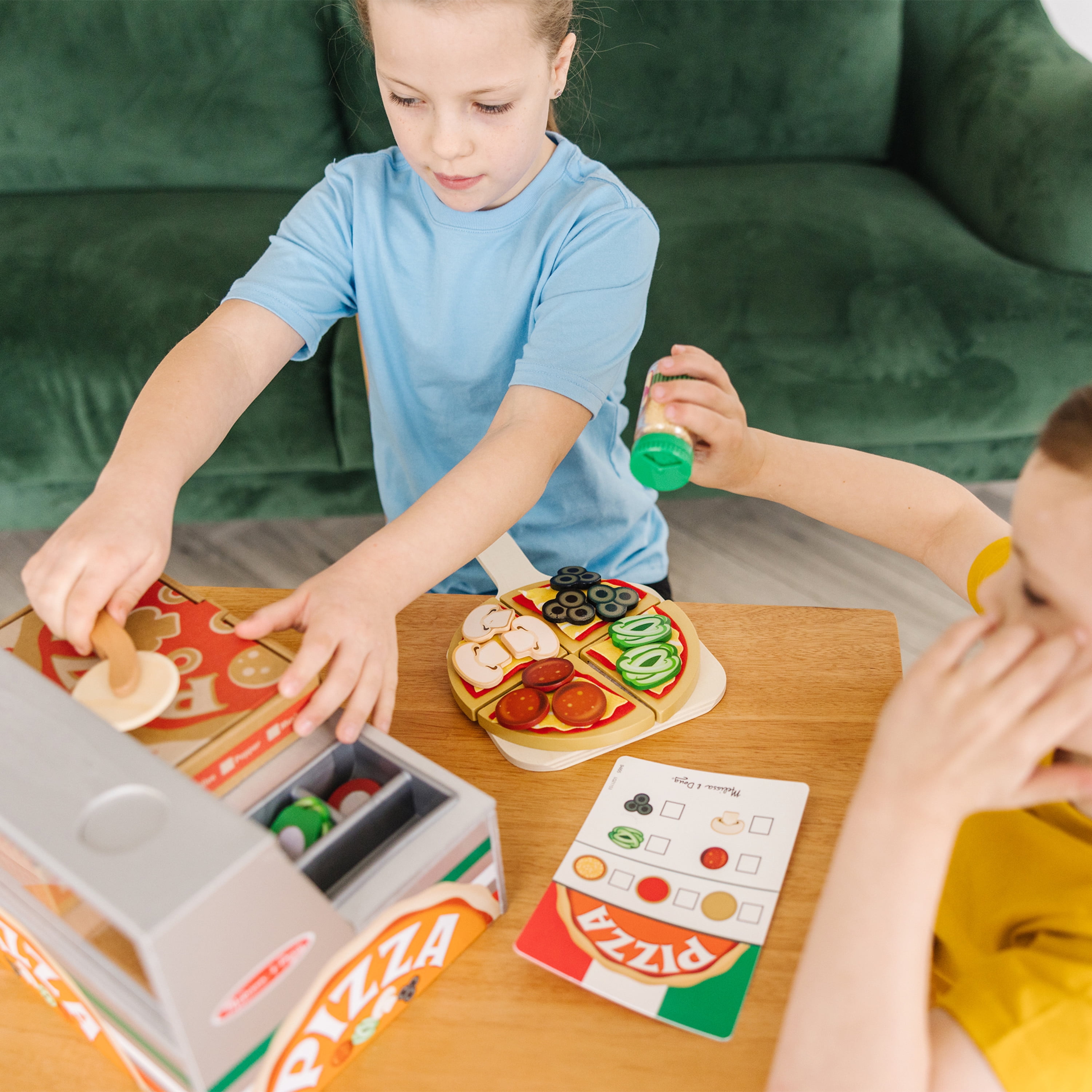 Melissa & Doug Top & Bake Pizza Counter Play Set - Ages 3+