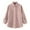 Pink, variant on Heisall Womens Jacket Casual Long Sleeve Solid Color Cotton Coat Button Front Pockets No Hood Outerwear