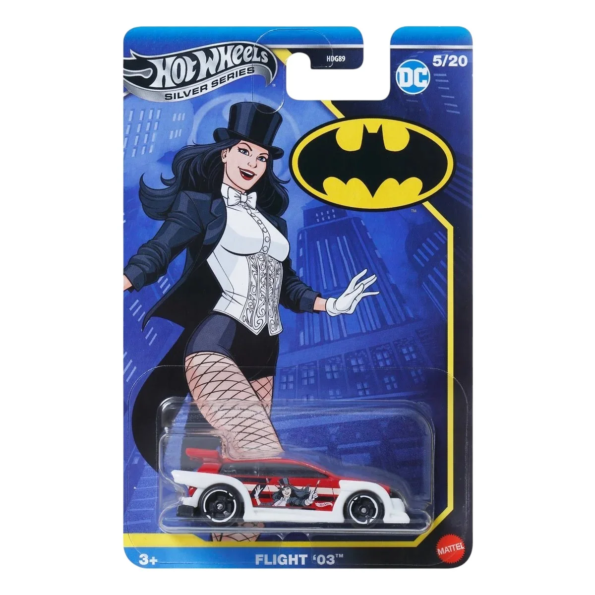 Hot Wheels DC Batman Silver Series Die-Cast Cars Collection, 5-Pack Set, Batmobile, Driftsta, Fast Felion, Flight '03