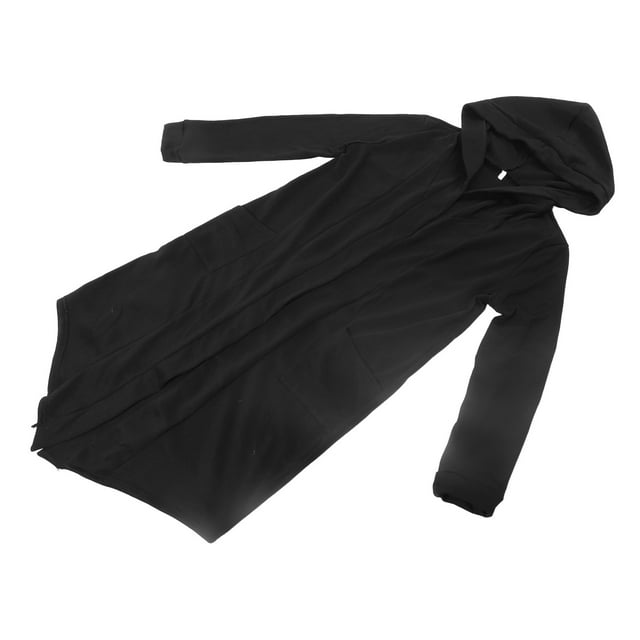 Abrigo Con Capucha y Frente Abierto para Hombre, Abrigo Ligero de Manga Larga, Abrigo Largo de Moda, Gabardina para Hombre Con Fibra de Poliéster, para otoño invierno