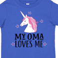 thumbnail image 4 of Inktastic My Oma Loves Me Girl Unicorn Girls Toddler T-Shirt, 4 of 5