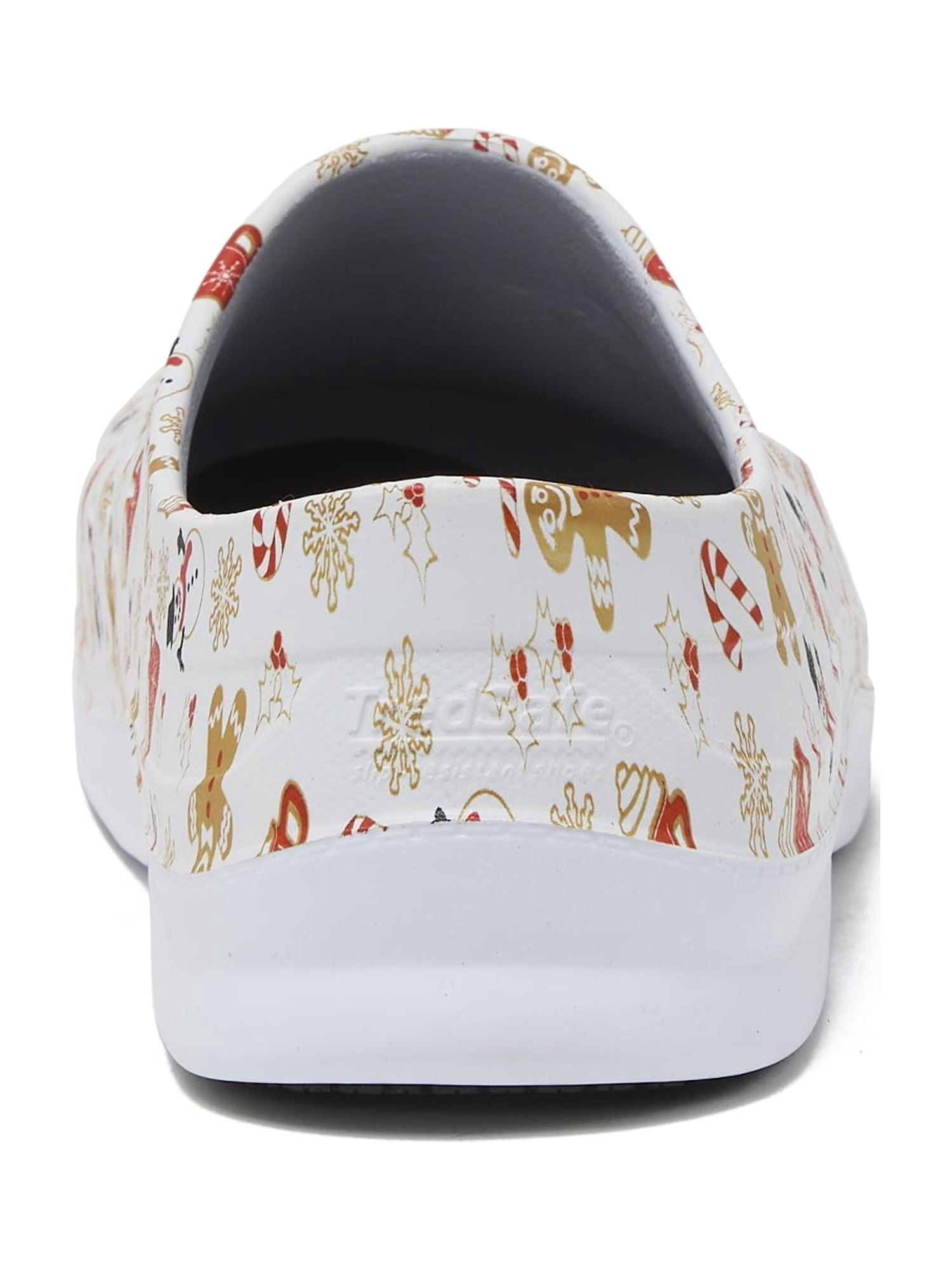 TredSafe Unisex Men’s or Women’s Caspian Slip Resistant Clogs, Holiday Print