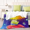 thumbnail image 4 of Alienígenas de Pizza Planet anti-pilling, suave, ligera, esponjosa y acogedora de lujo para hogar y cocina – Perfecta para niños y adultos,130X150cm, 4 of 6