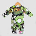 thumbnail image 4 of Invader Zim Baby Footless Rompers, Long Sleeve Baby Onesie Jumpsuit for Boys Girls, 4 of 8