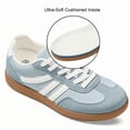thumbnail image 4 of BERANMEY Women's Retro Fashion Sneakers Comfortable Casual Anti Slip Platform Low-Top Sneakers Lace Up Memory Foam Tennis Walking Skate Shoes, 4 of 8