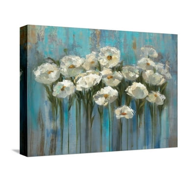 Art.com Anemones by the Lake Stretched Canvas Print Wall Art by Silvia Vassileva, 16" x 12"