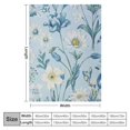thumbnail image 4 of Fenyluxe Flowers Wallpaper Print Throw Blanket Flannel Lightweight Blanket for All Seasons 60x80in, 4 of 6