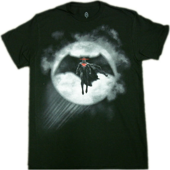 Batman Vs Superman - Superman In Bat Signal Adult T-Shirt