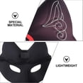 thumbnail image 3 of Fong Fox Máscaras Kabuki Kitsune Japonesas Para Hombres Mujeres Niños Accesorios De Disfraces De Mascarada Animal Cosplay Kabuki Half Fa, 3 of 5