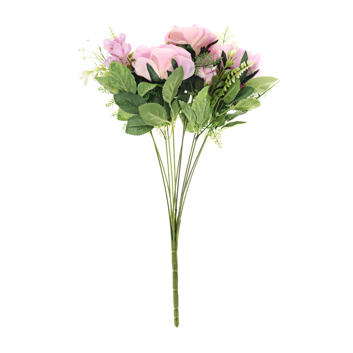 Artificial 21 Head Fake Rose Silk Flower Leaf 1Bouquet Home Wedding Floral Decor 