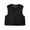 Black, variant on Vests for Women Trendy Furry Vests Ladies' Fashion Solid Color Sleeveless Cardigan Outer Top Rucking Vests