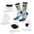 thumbnail image 3 of Rocae Largemouth Bass jumps out of water for Adult Socks Casual Athletic Stretchy Loose Socks for Women Men Non-Slip Middle Tube Socks, 3 of 6