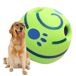 KADTC Dog Giggle Ball Interactive Squeaky Toys Puppy Wobble Wag Talking  Balls for Chewers Durable Rubber Fun Sounds When Rolled or Shaken Best Toy