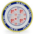 thumbnail image 2 of Old Bay Pattern - Set of 2 - 12.5 inch Chargers - Golden Rabbit Enamelware, 2 of 4