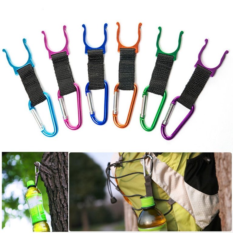 1PCS Durable D Carabiner Key Titanium Wire Gate Spring Clip Locking  Backpack Hammock Camping Hiking Climbing Equipment