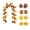 C, variant on LNOGEUPG Vintage Brown Orange Yellow Artificial Fall Maple Leaf Garland, 180cm Autumn Foliage Vine for Thanksgiving Halloween Home Fireplace Stair Door Hanging Harvest Decoration